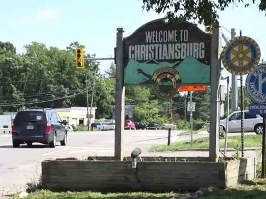 christiansburg virginia sign