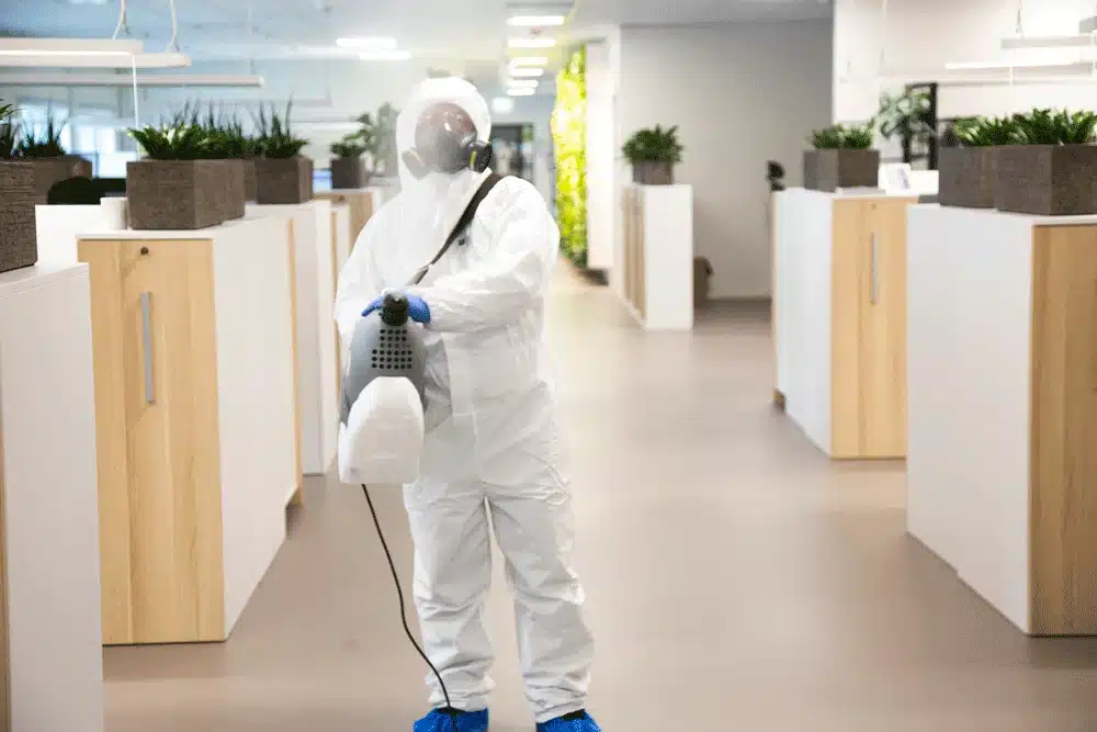 rentokil colleague image office disinfection glo