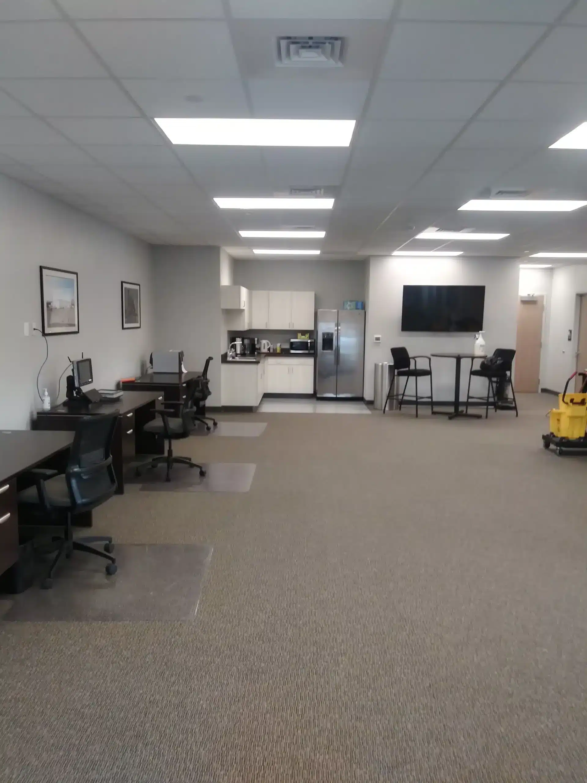 Commercial office cleaning services in Salem VA breakroom area