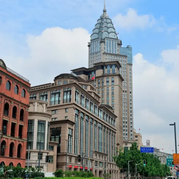 shanghai-waitan-district-with-historic-buildings-street-with-blue-sky